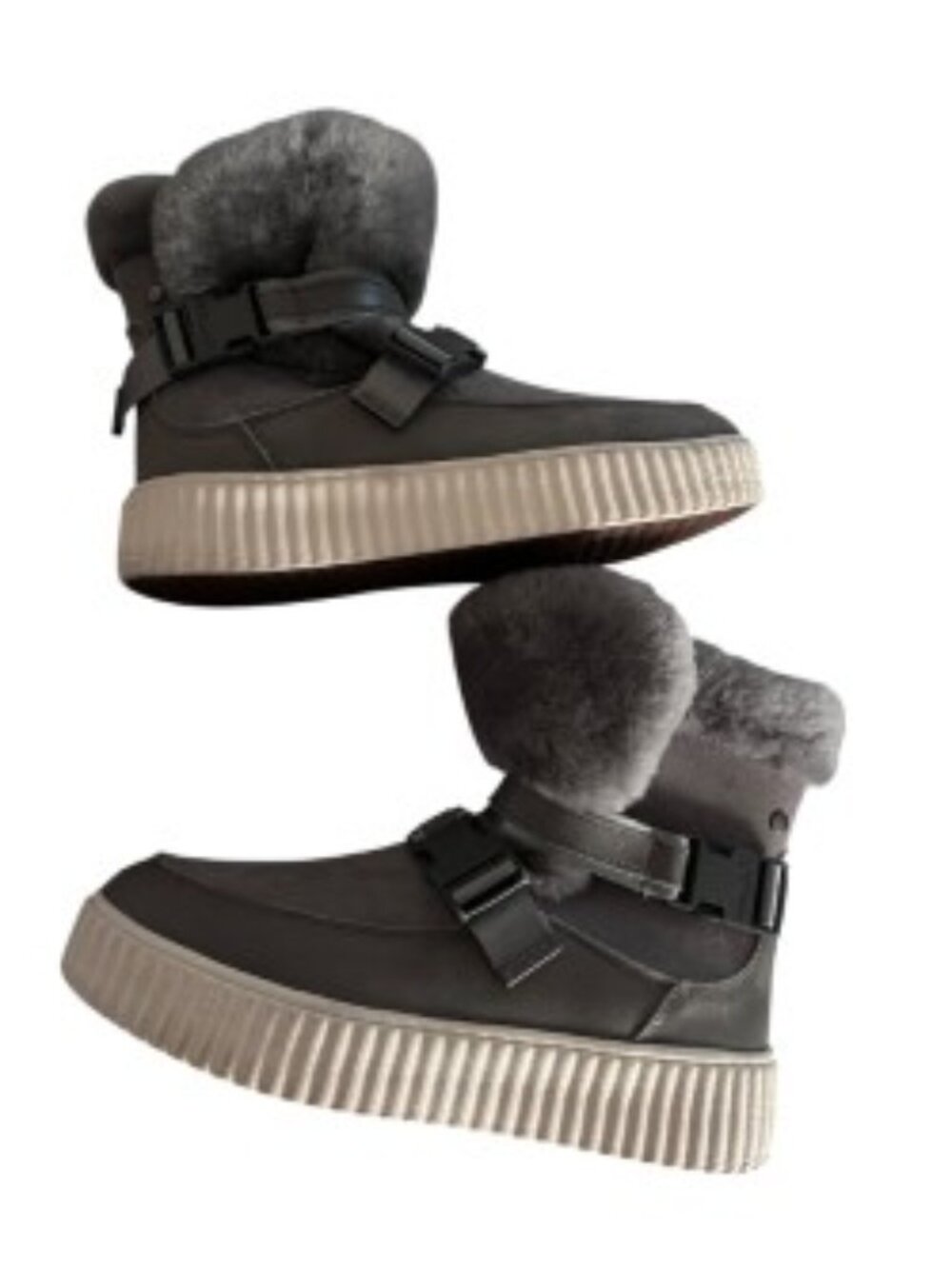 Pajar Calsey Gray Suede Boots 10